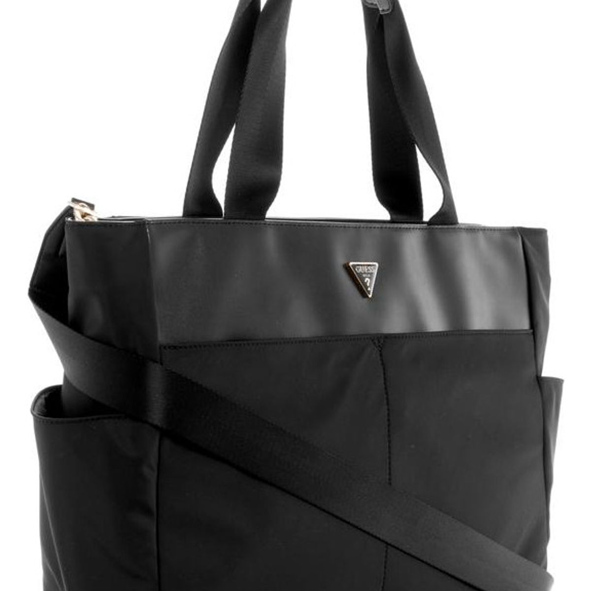GUESS - Cartera Eco Gemma Travel Tote Negro Guess