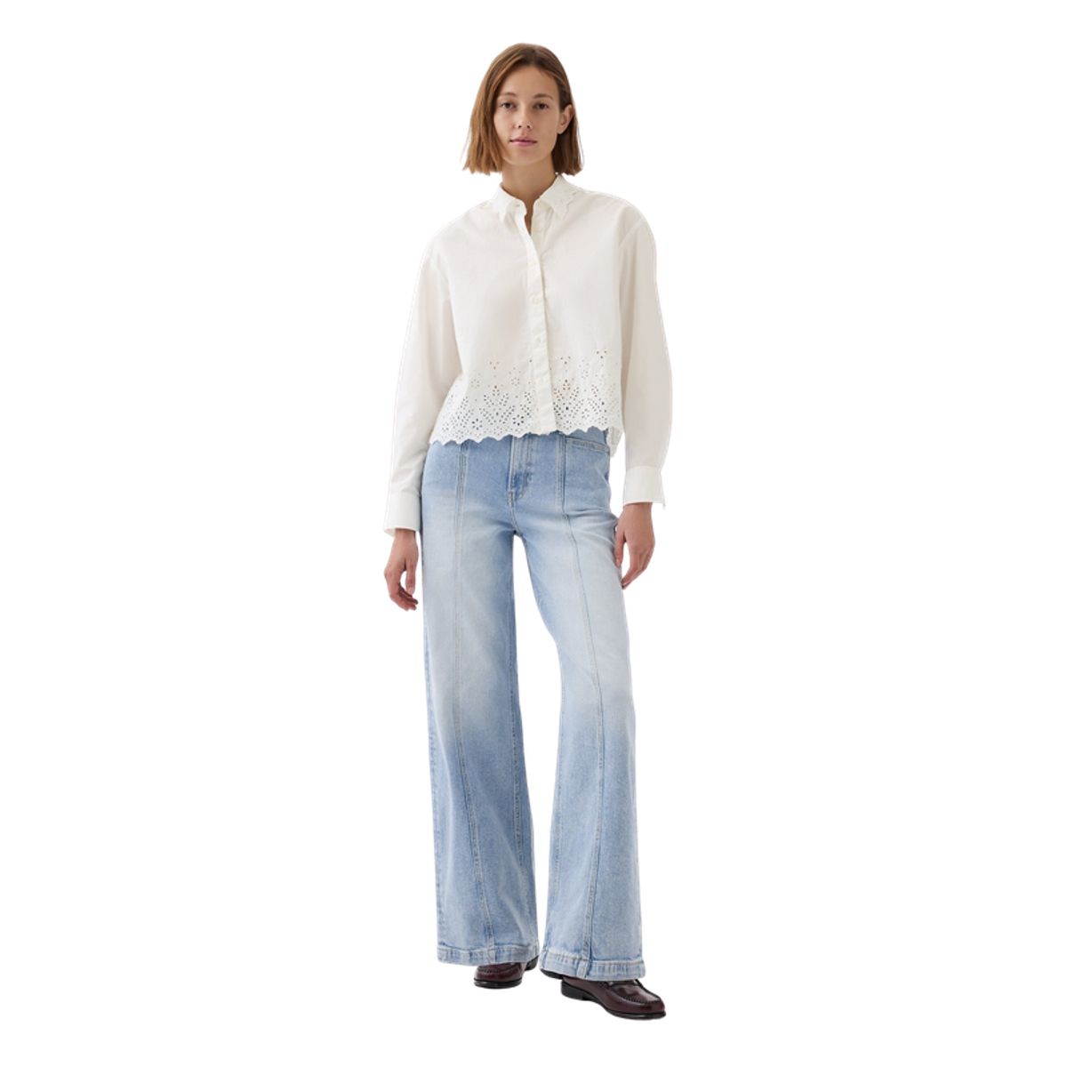GAP - Jeans Wide Leg Stride Celeste