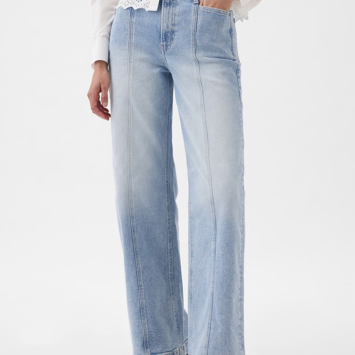 GAP - Jeans Wide Leg Stride Celeste