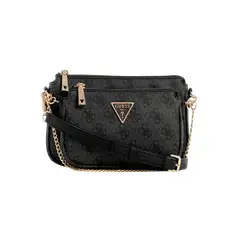 GUESS - Cartera Noelle Dbl Pouch Crossbody Carbon