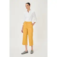 MA GRIFFE - Pantalon Casual Mostaza Mujer Magriffe