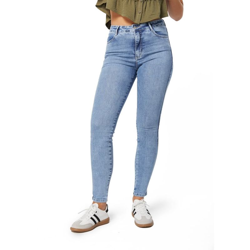 EFESIS - JEANS GIRONA SKINNY TIRO MEDIO BASICO - Azul