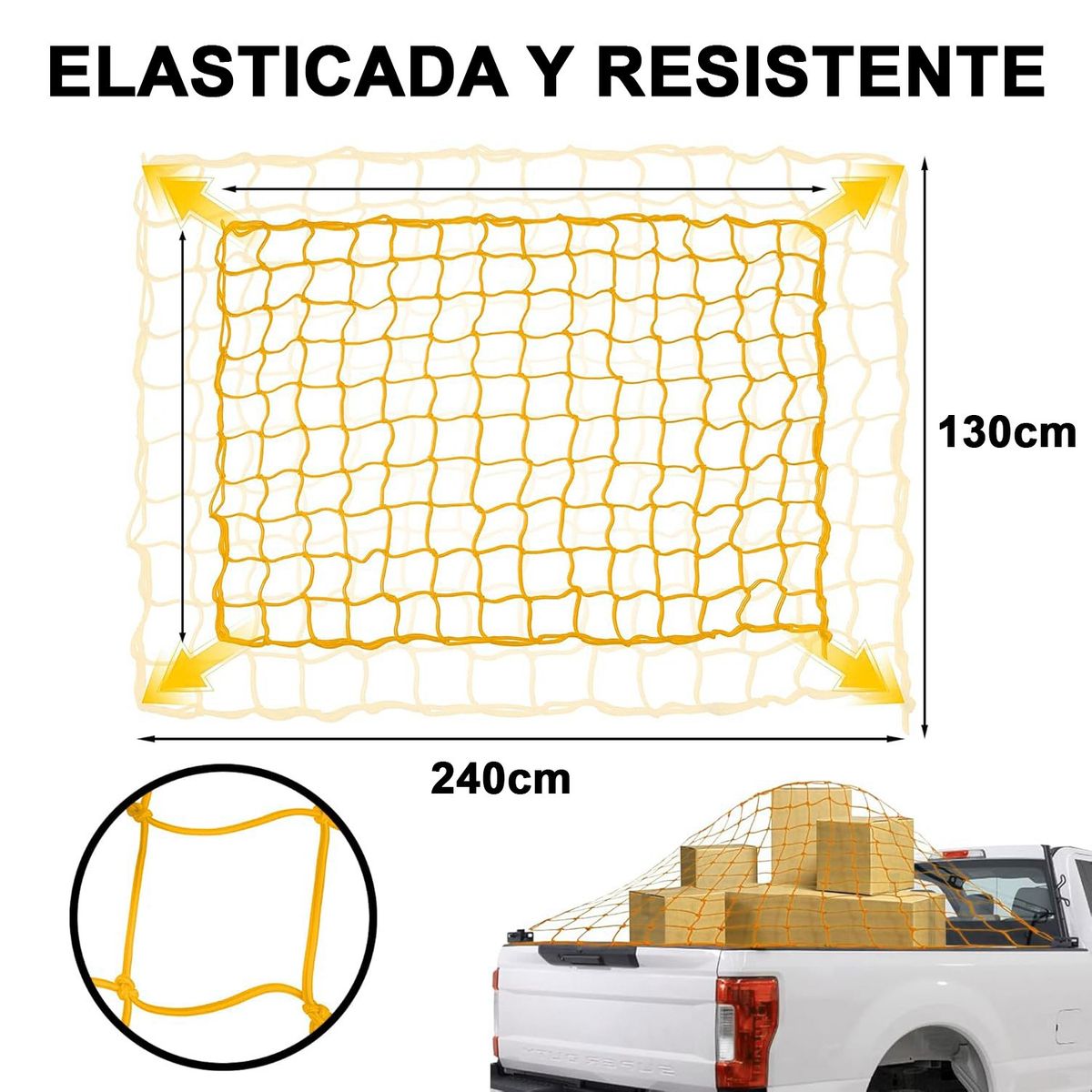 CALGARY - Malla Elástica Red Para Auto Camioneta Pulpo Amarre Equipaje