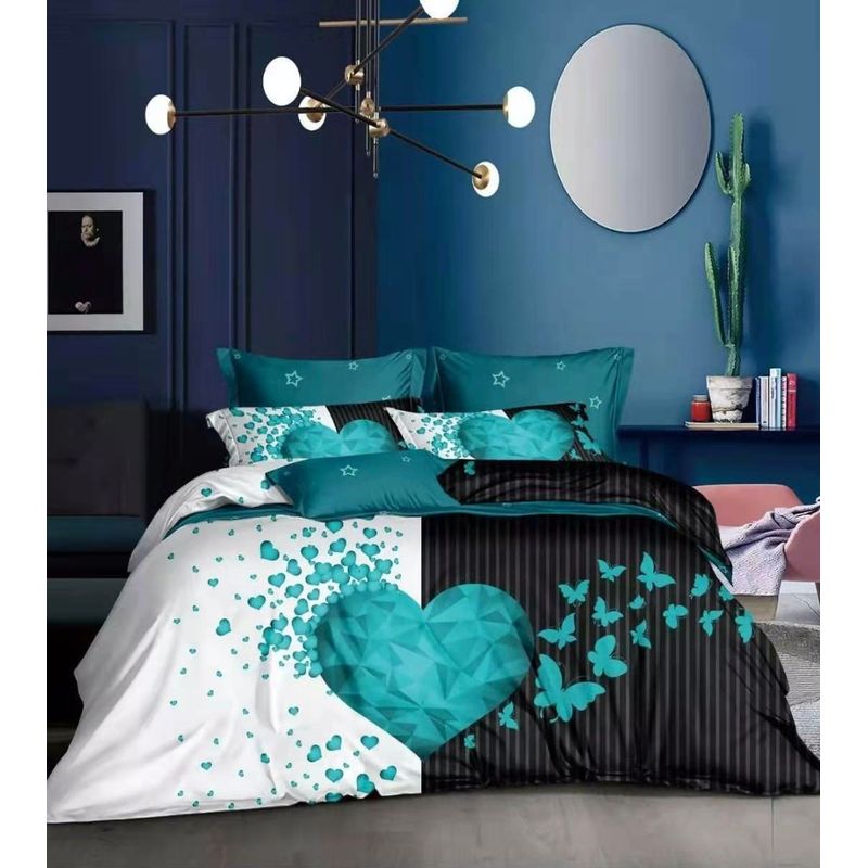 GENERICO - CUBRECAMA DE VERANO QUILT CON DISEÑO DUOCOLOR CELESTE 1.5 PLAZA TF