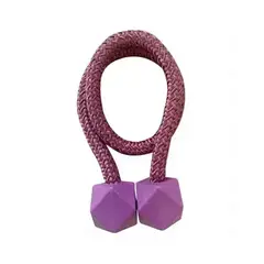 GENERICO - Pack de 02 Sujetadores - Abrazaderas Magneticas para Cortinas Morado