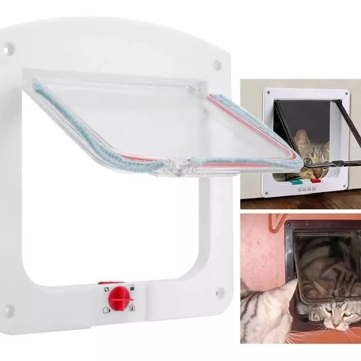 GENERICO - Puerta Abatible Para Perros Pequeños y Gatospetdoors