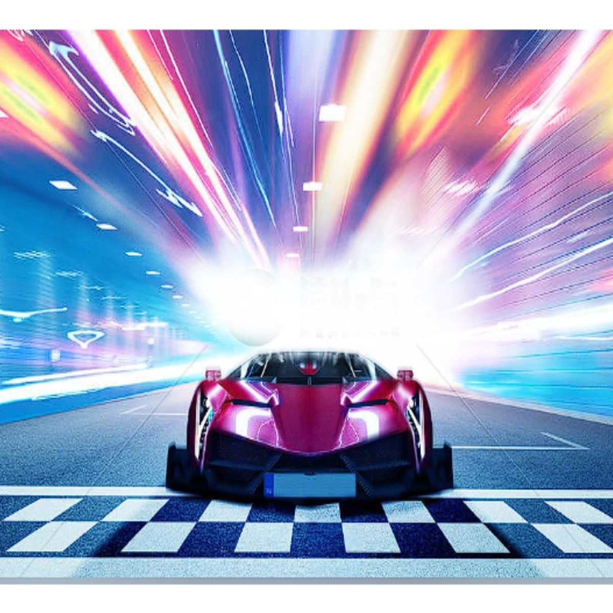 SMARTY - Alfombra Lisa Gamer Juvenil Infantil Champion Cars 150x200 CM