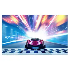 SMARTY - Alfombra Lisa Gamer Juvenil Infantil Champion Cars 150x200 CM