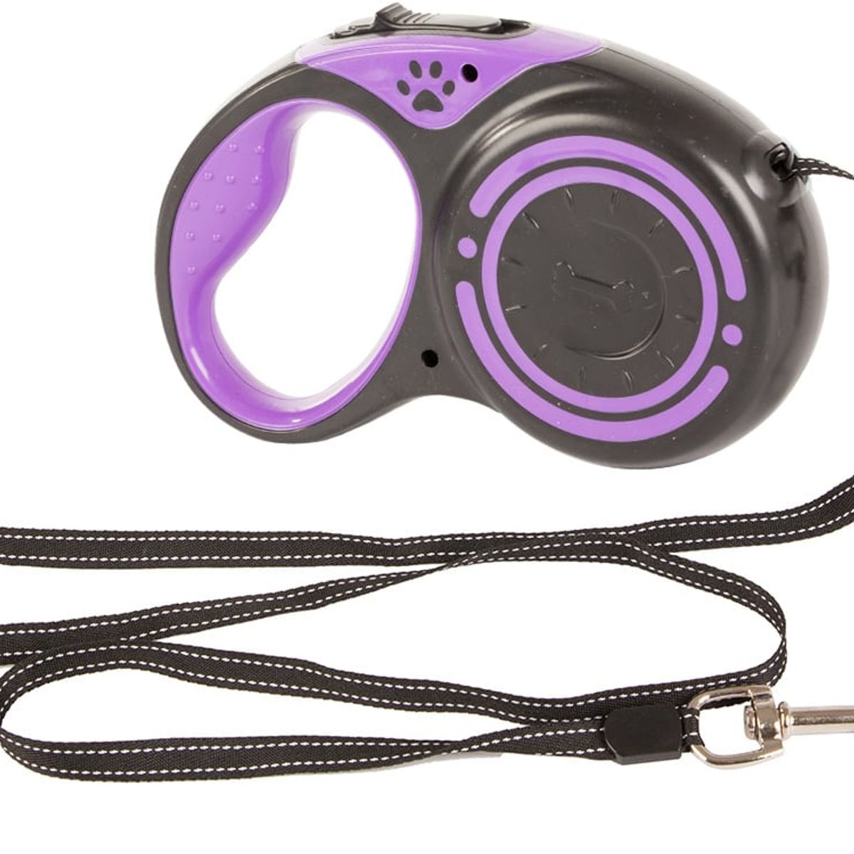 DEFENSOR FOREVER - Correa Retráctil Con Botón De Frenado Para Perros 5mts