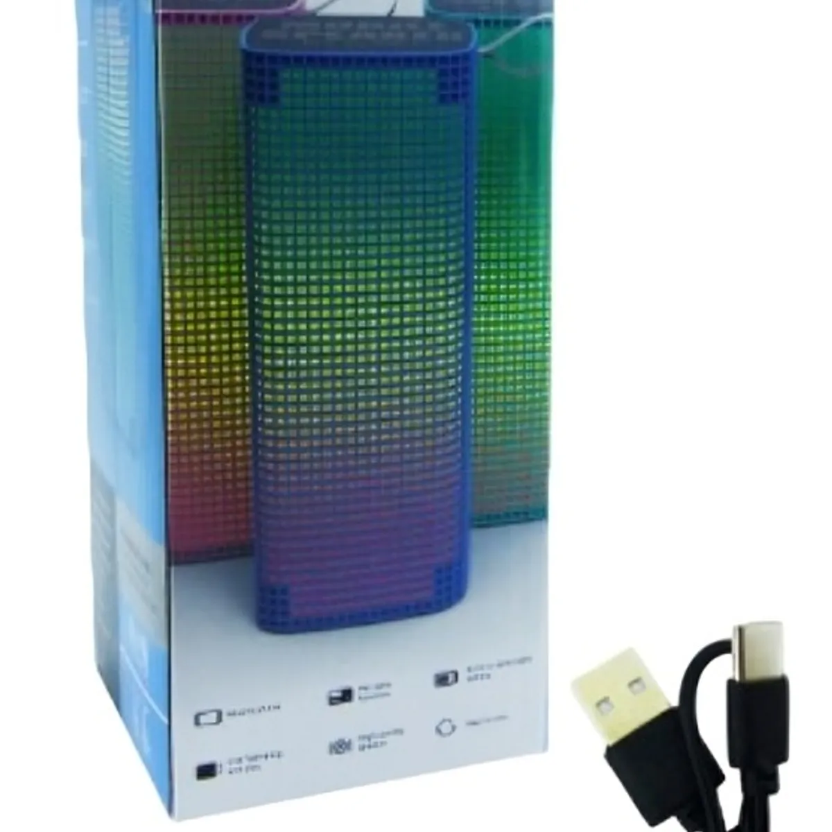 OEM - PARLANTE RECARGABLE MOD MS2230 BLUETHOOTH CON LUZ RGB