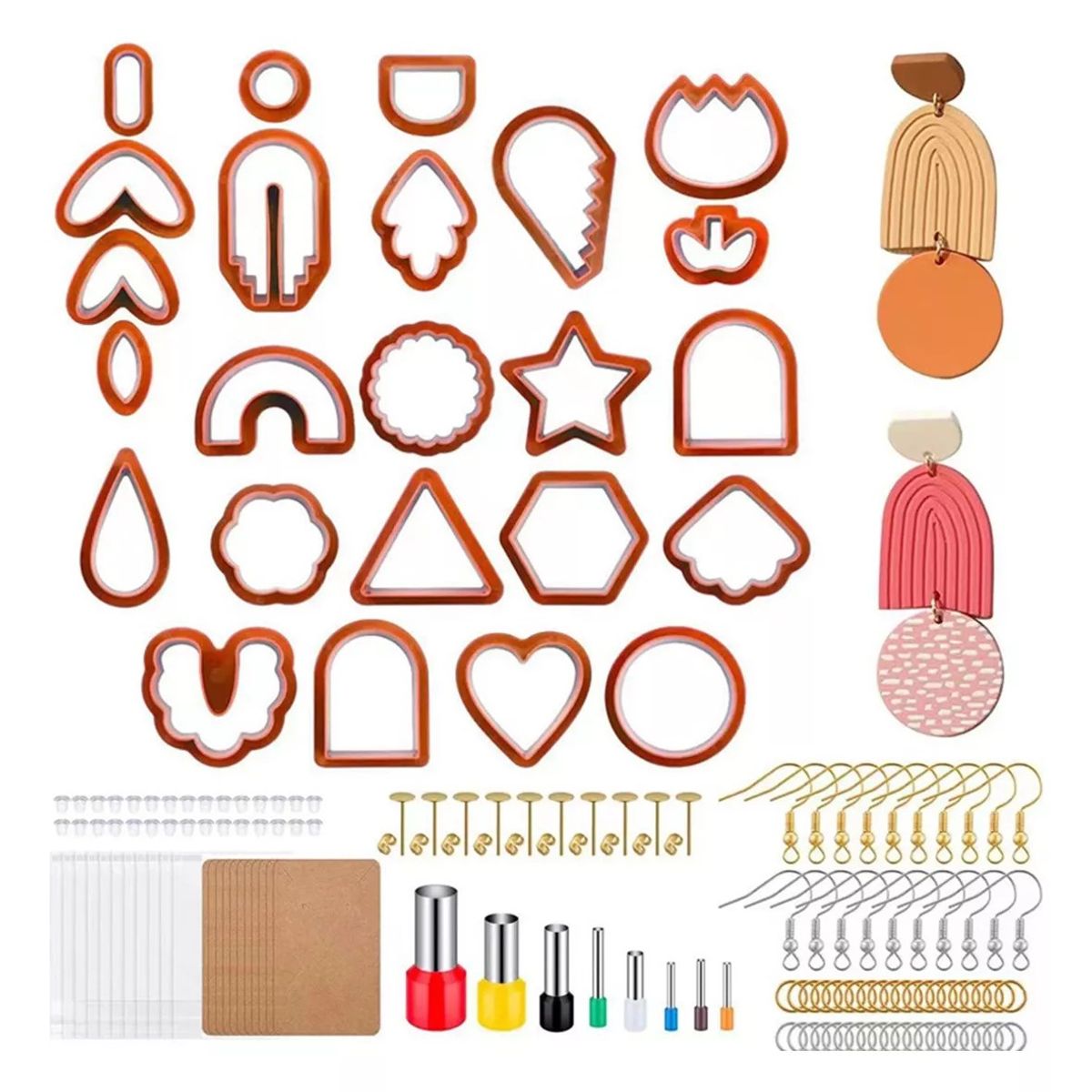 KUANGYE - Juego De Cortadores De Arcilla Polimérica, 24 Formas 142 Pcs