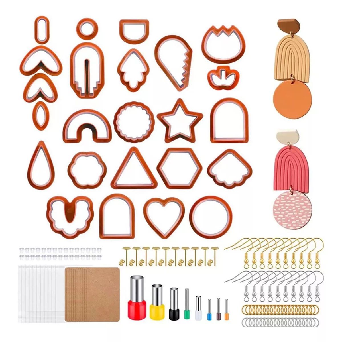 KUANGYE - Juego De Cortadores De Arcilla Polimérica, 24 Formas 142 Pcs