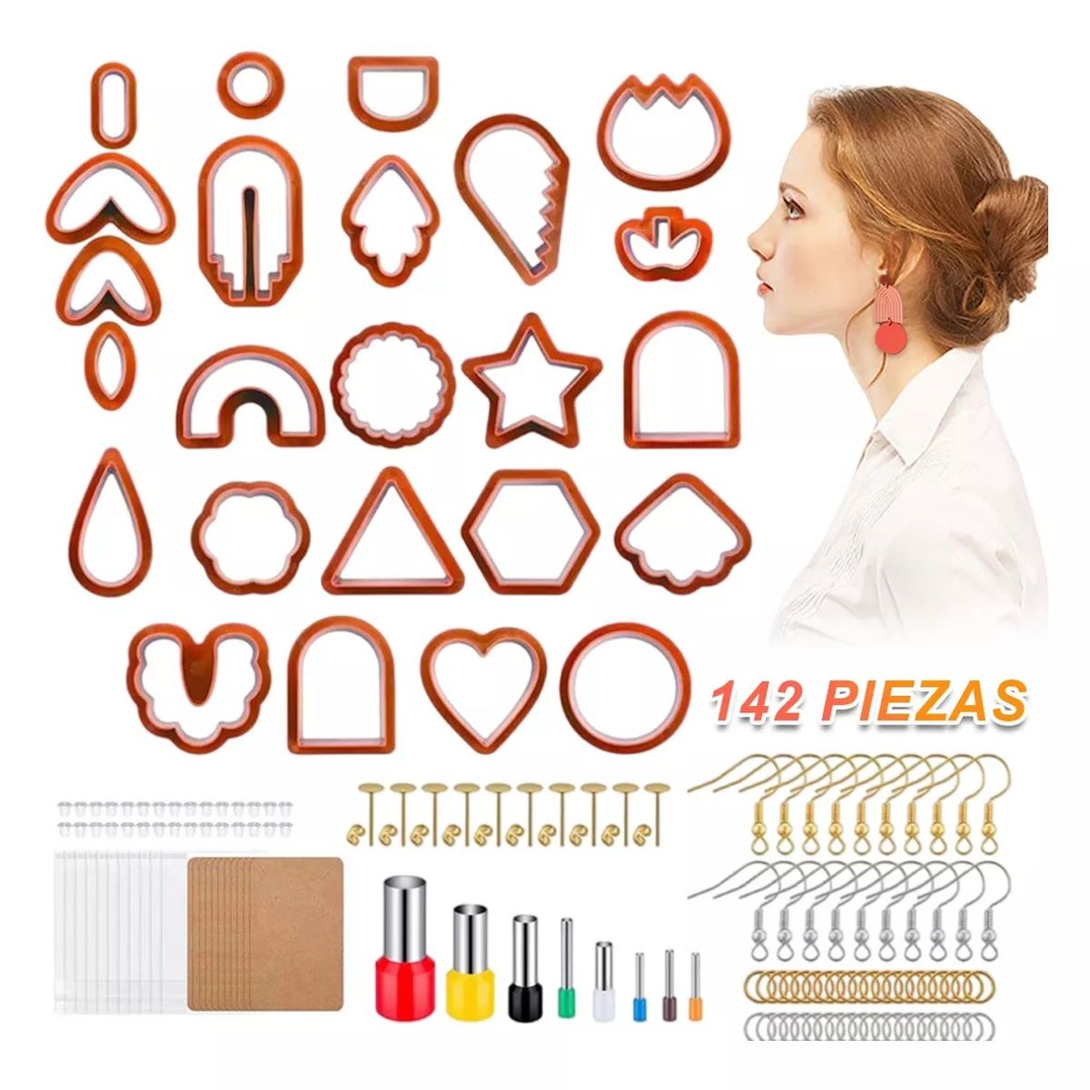 KUANGYE - Juego De Cortadores De Arcilla Polimérica, 24 Formas 142 Pcs