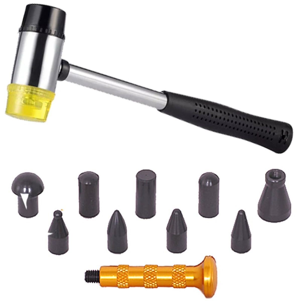 KUANGYE - 11pcs Desabollador Reparación Abolladura Auto Pintura