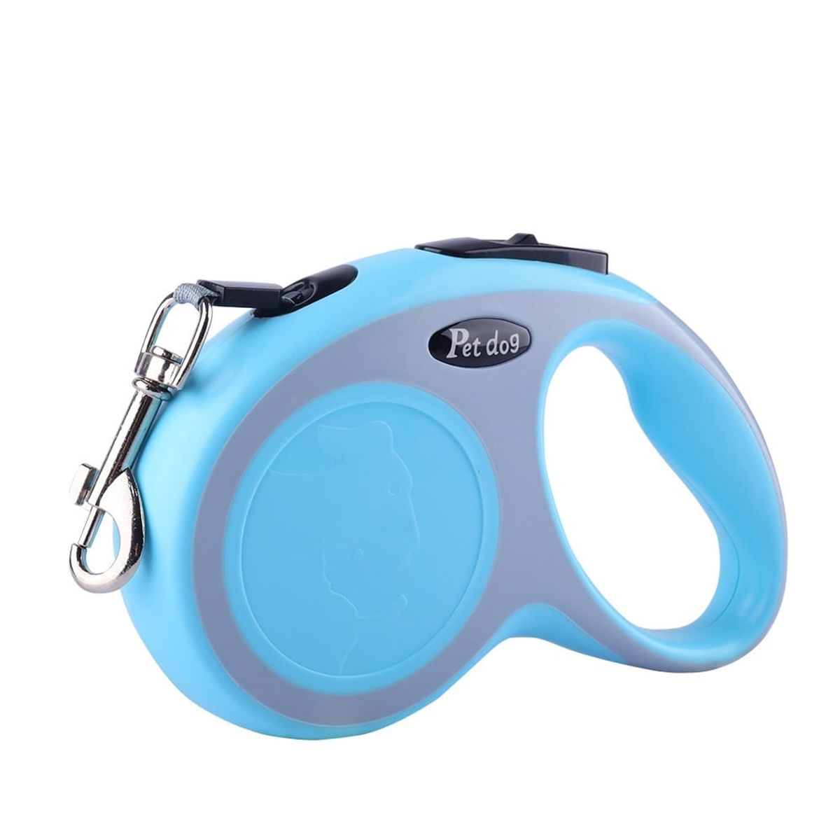 GENERICO - Correa Retráctil Con Botón De Frenado Perros Mascotas 5mts