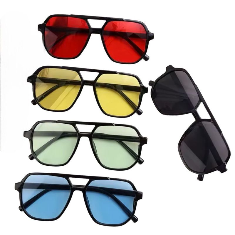 GENERICO - Lentes de sol estilo retro aviador grandes