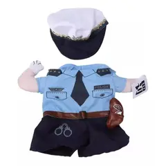 DEFENSOR FOREVER - Disfraz De Policía Para Mascotas Perros Gatos Talla M