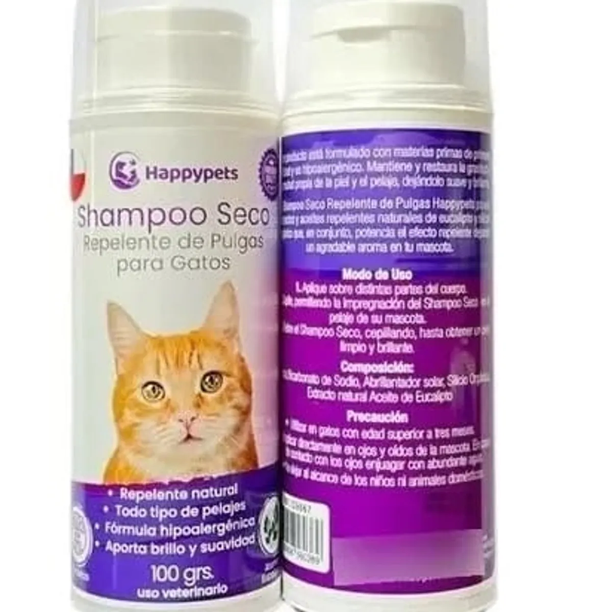 GENERICO - Shampoo Seco Repelente De Pulgas Para Gatos Hipoalergénico