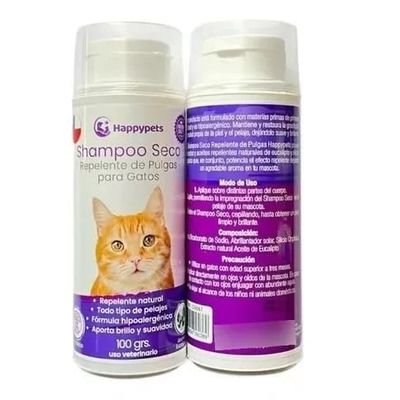 Imagen 2 del producto Shampoo Seco Repelente De Pulgas Para Gatos Hipoalergénico
