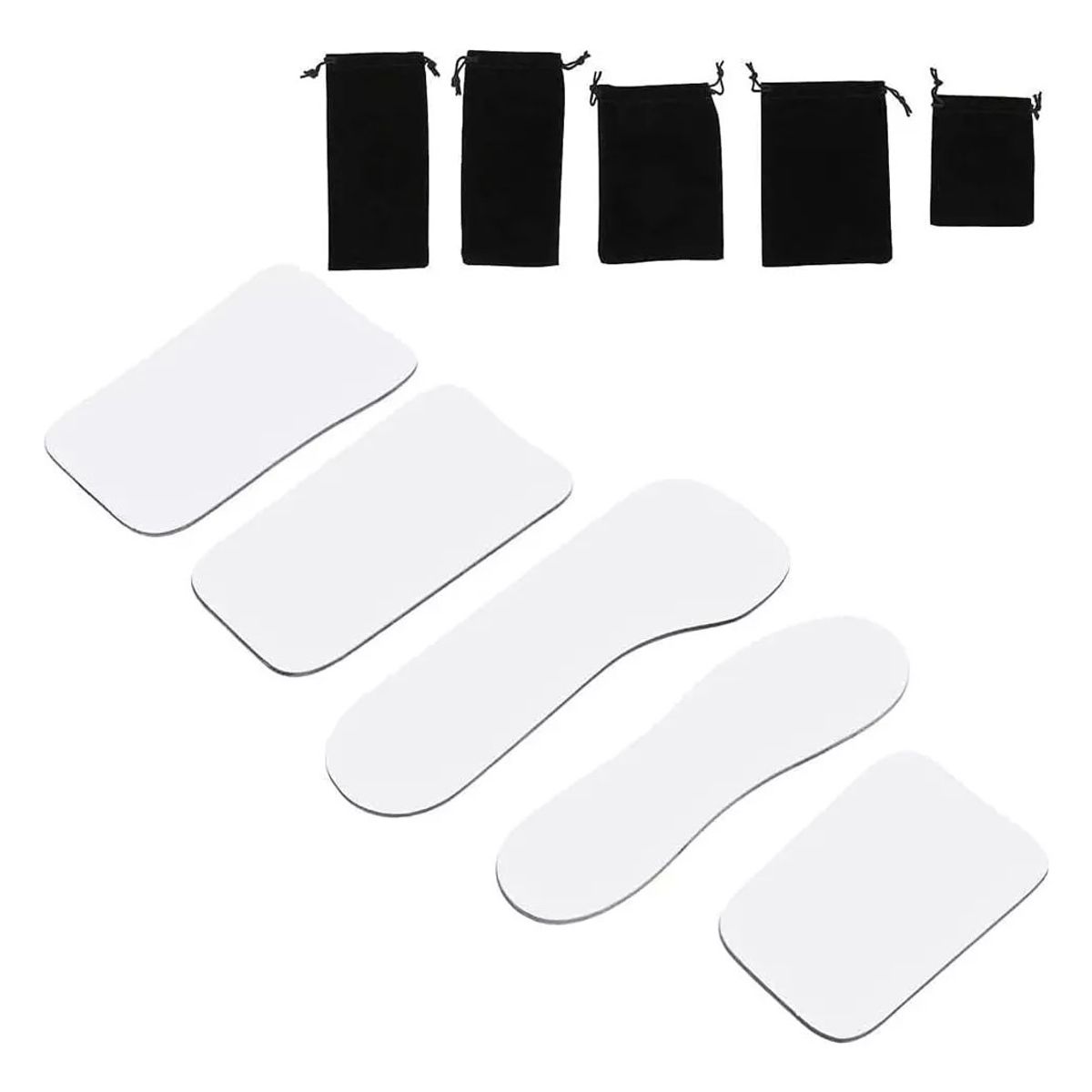KUANGYE - Set 5 Espejos Intraorales Para Fotografia Dental Bolsitos