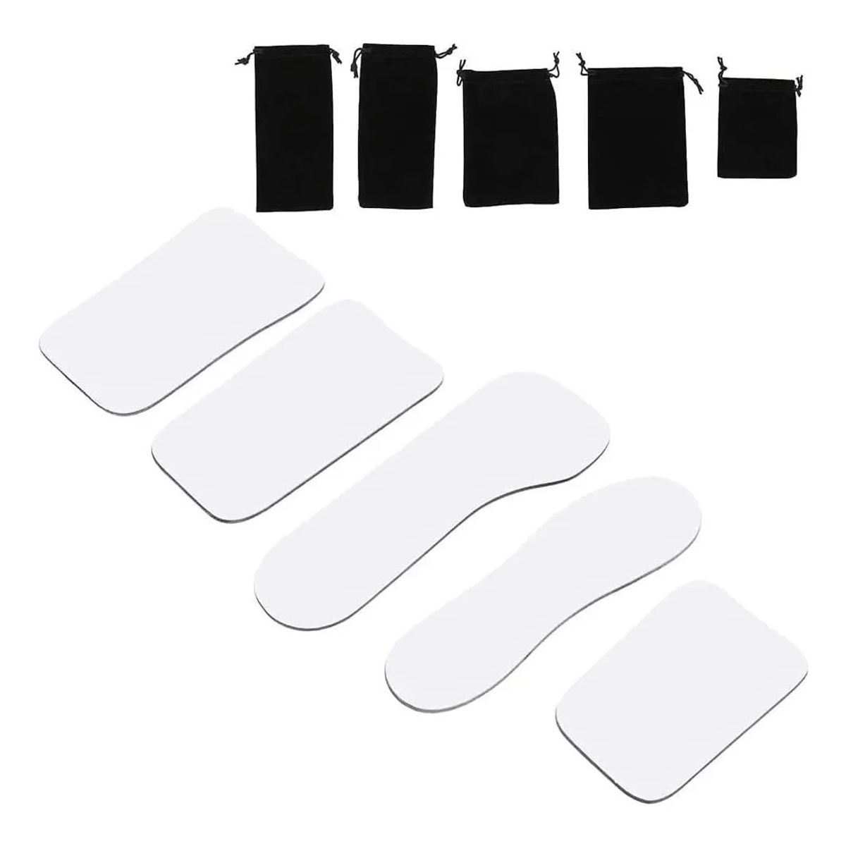 KUANGYE - Set 5 Espejos Intraorales Para Fotografia Dental Bolsitos