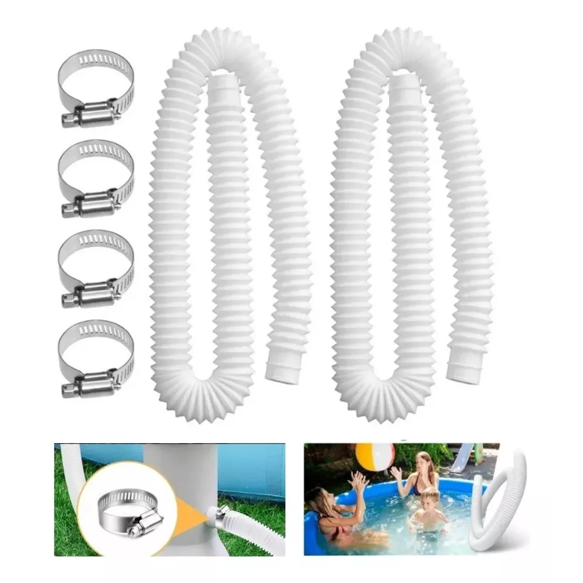 KUANGYE - Manguera Filtro Piscina Intex Bestway Universal 150cm