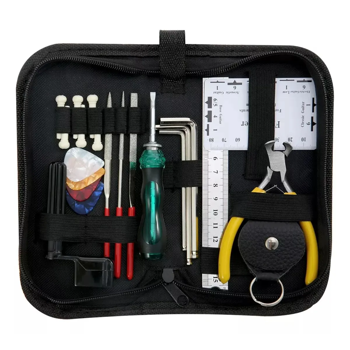 KUANGYE - Kit Herramientas Reparacion Mantencion Guitarras, 22 Piezas