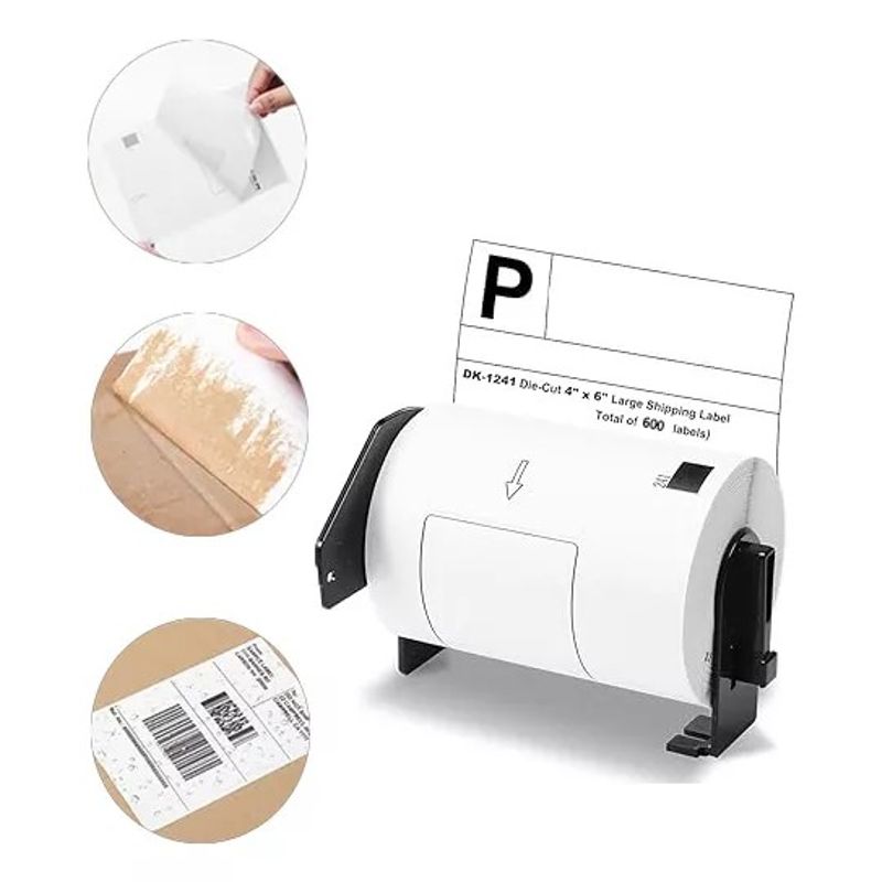 KUANGYE - Rollo De Etiqueta Dk1240 Etiq 102x51mm Impresoras Brother Ql