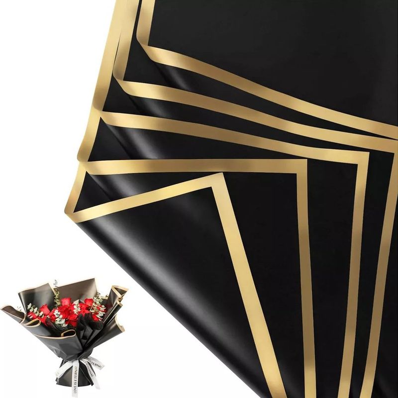 KUANGYE - 60 Hojas Papel Celofan Coreano Regalo Ramos Envolver Flores