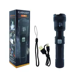 OEM - LINTERNA LED 1 LED CON ZOOM MOD L39 PVC RECARGABLE USB