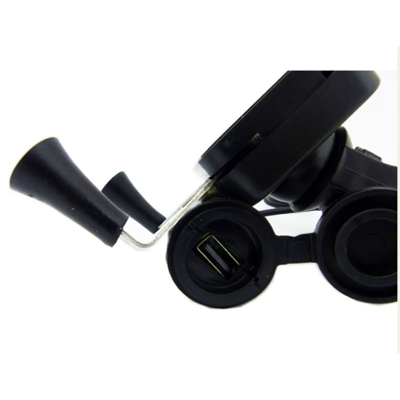 OEM - PORTA SMARTPHONE PARAMOTO CON USB DE CARGA 21AMP