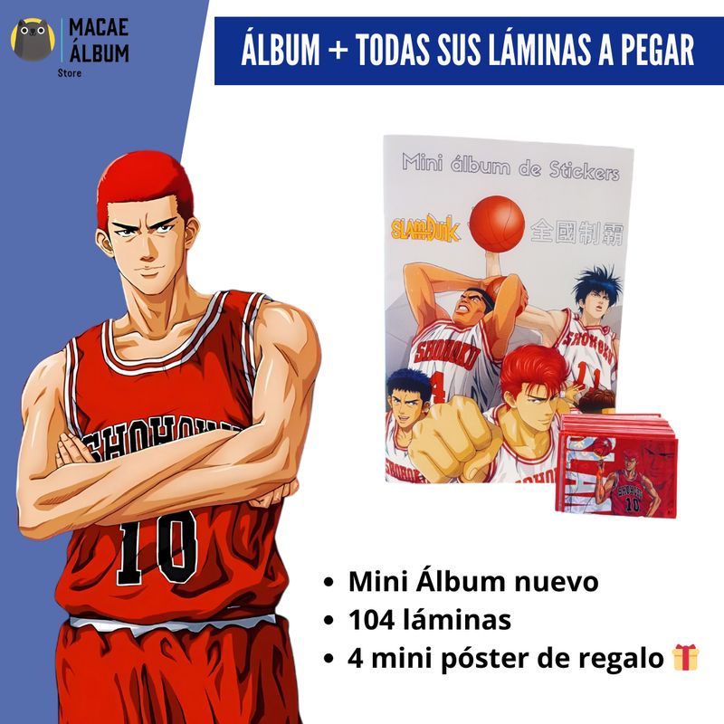 GENERICO - Mini Álbum Slam Dunk + Todas Sus Láminas A Pegar