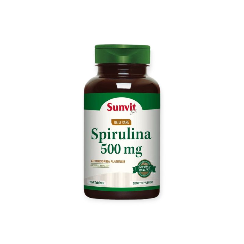 SUNVIT - SPIRULINA 500MG 180 TABLETAS - SUNVIT