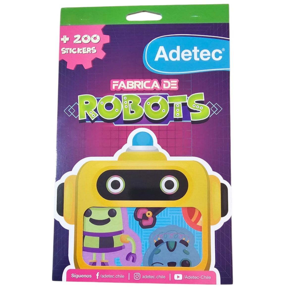 ADETEC - Block de stickers fabrica de robots