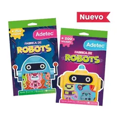 ADETEC - Block de stickers fabrica de robots + 200 STICKERS