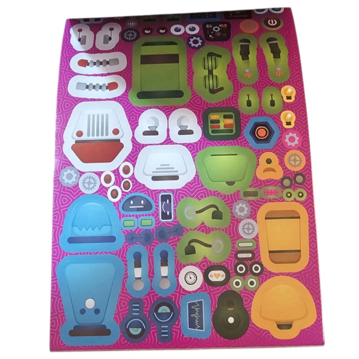 ADETEC - Block de stickers fabrica de robots