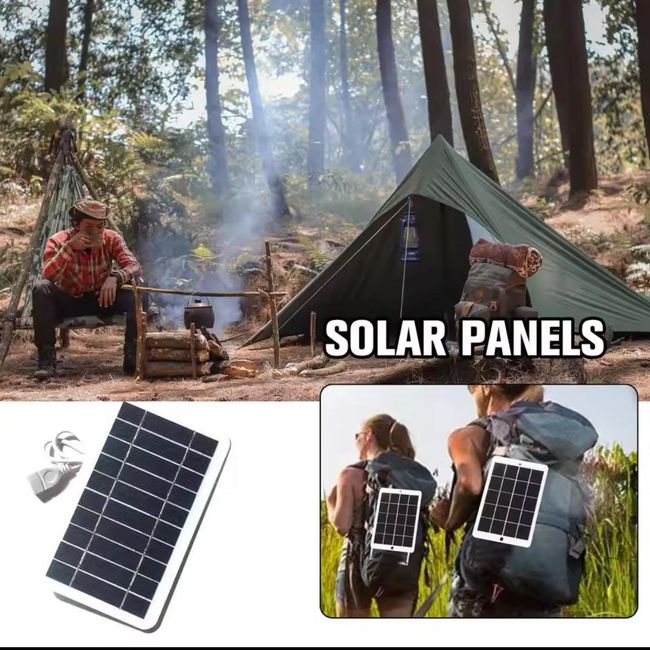 GENERICO - Cargador de Panel Solar de 5V y 400MA salida USB