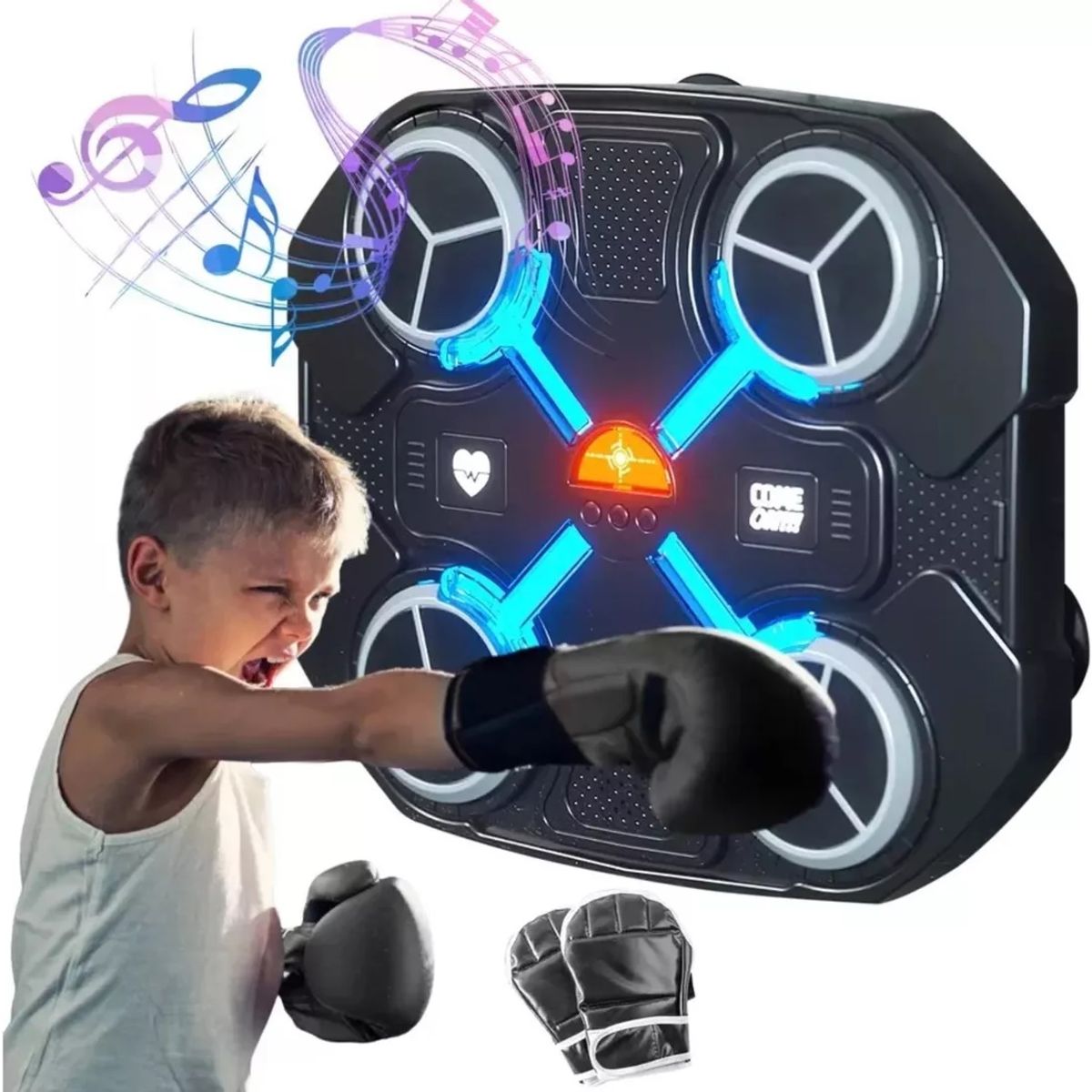 GENERICO - Maquina De Boxeo Musical Bluetooth Kit Boxeo Niños 812 Años
