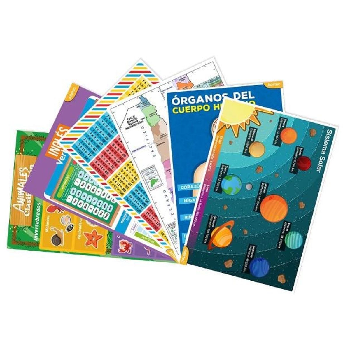 ADETEC - Block Ayudas Escolares Autoadhesivas Adetec