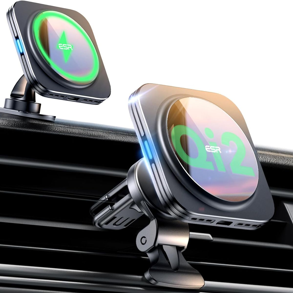 ESR - Soporte Celular Auto Esr Qi2 Cryoboost Magnético Para iPhone