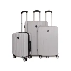 F LA MALETA DE CHILE - Set 3 Maletas Flip gris S+M+L