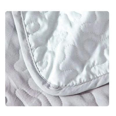 Imagen 2 del producto Cubrecama Quilt Verano King - Blanco Verde Agua Flores XF80