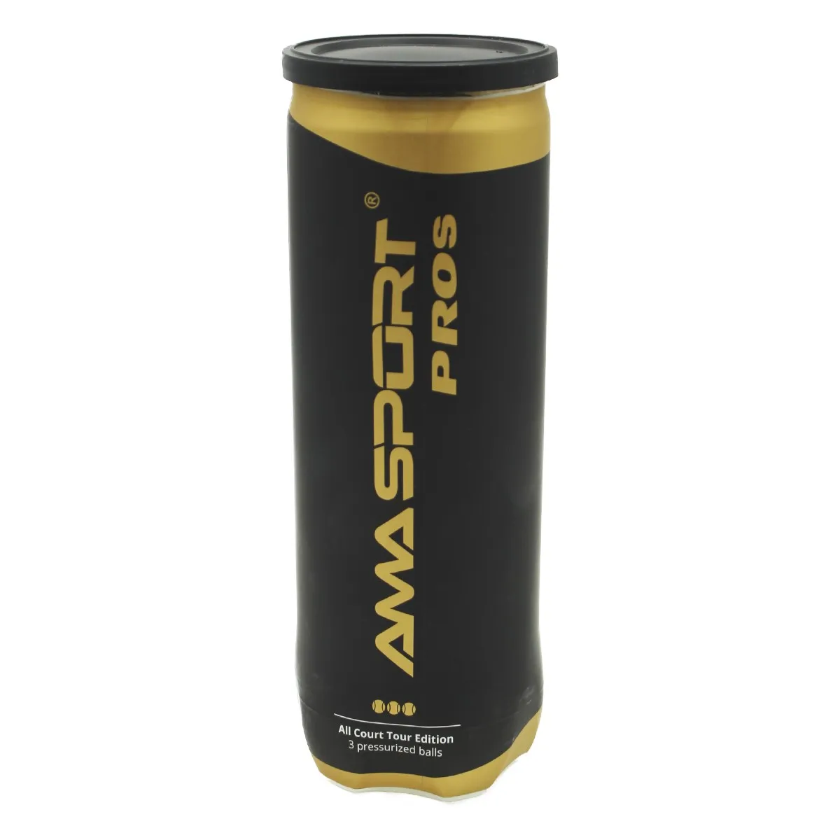AMA SPORT - Set 3 Pelotas Padel Ama Sports Pros Tarro 3 Unidades