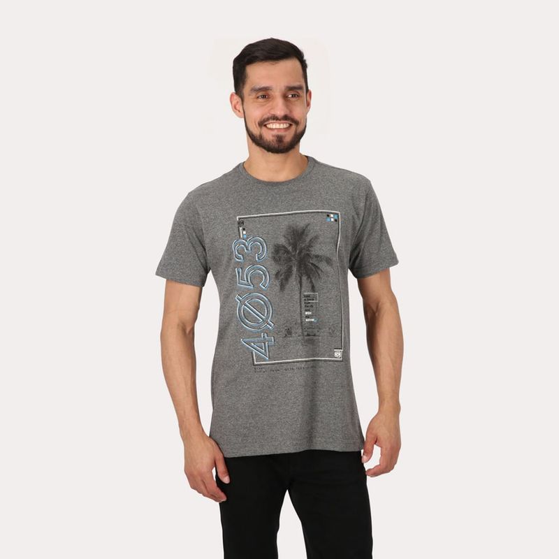 GANGSTER - Polera Mc Básica Cyca Gris Gangster