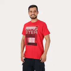 GANGSTER - Polera Mc Básica Art Rojo