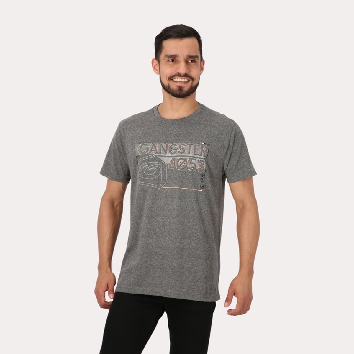 GANGSTER - Polera Mc Básica Ponta Gris Gangster