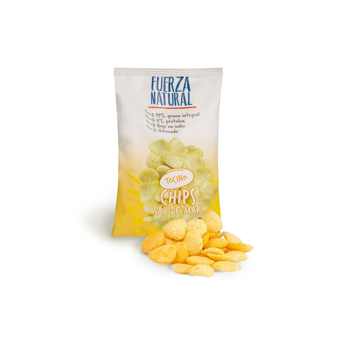 FUERZA NATURAL - Chips Sal de Mar Snack Saludable Fuerza Natural 13g FUERZA NATURAL