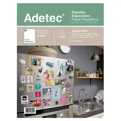 ADETEC - Papel magnetico imprimible carta mate inkjet 5hojas 630grs