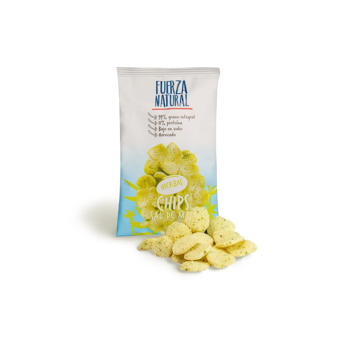 FUERZA NATURAL - Chips Sal de Mar Snack Saludable Fuerza Natural 13g FUERZA NATURAL