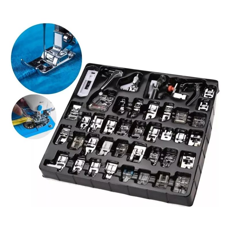 GENERICO - Set Costura Prensatelas Para Maquina Coser Domestica 42 Pcs